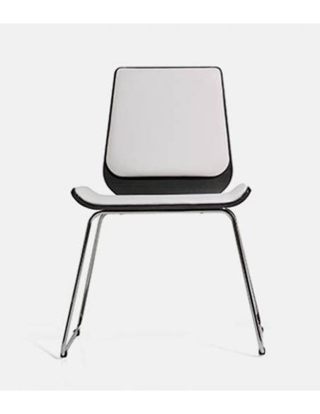 Silla Spera Blanca Sin Brazos - Patin Cromado