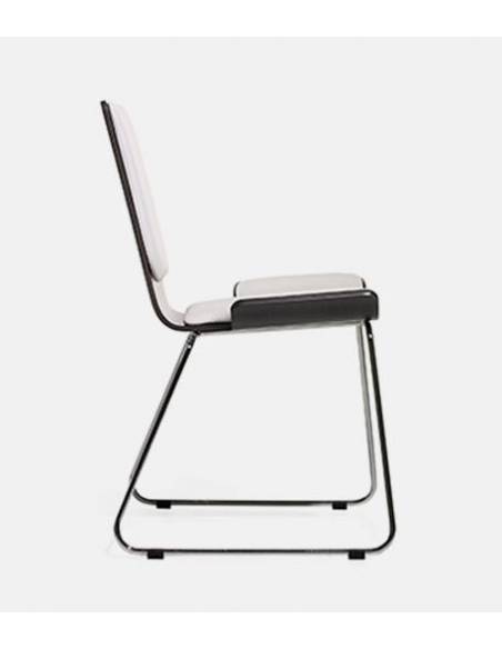 Silla Spera Blanca Sin Brazos - Patin Cromado