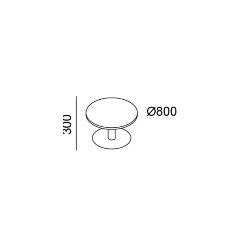 Mesa de Centro Redonda R-300 - Ø800