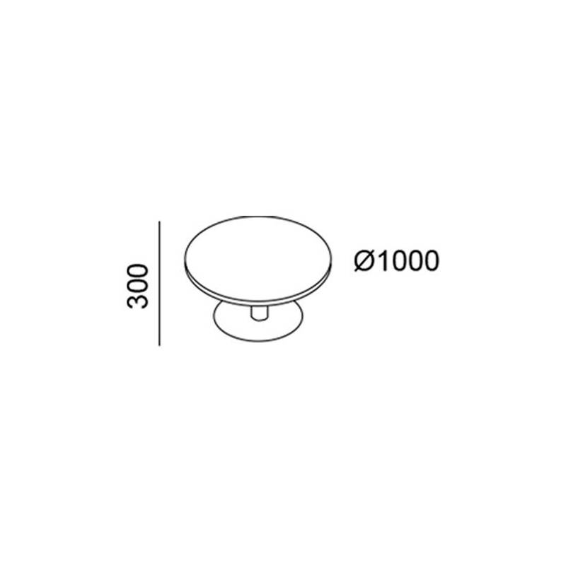 Mesa de Centro Redonda R-300 - Ø1000