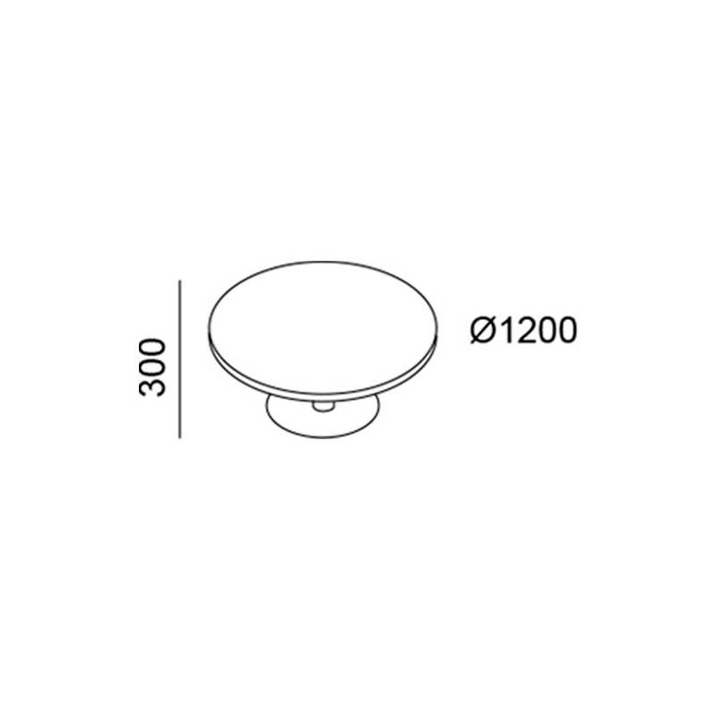 Mesa de Centro Redonda R-300 - Ø1200