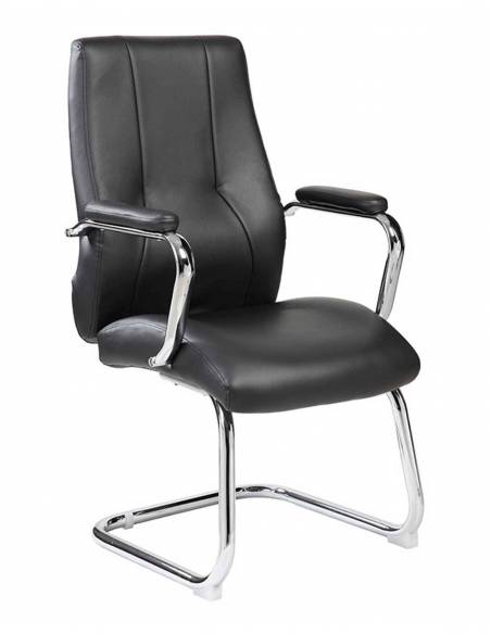 Silla Confidente Imitación Piel Rd-985V22