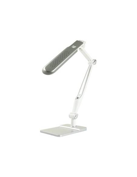 Lampara de oficina Q-Connect sobremesa 32 leds cromado