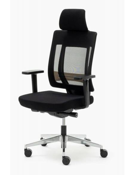Silla Operativa Ergonómica Montreal negra
