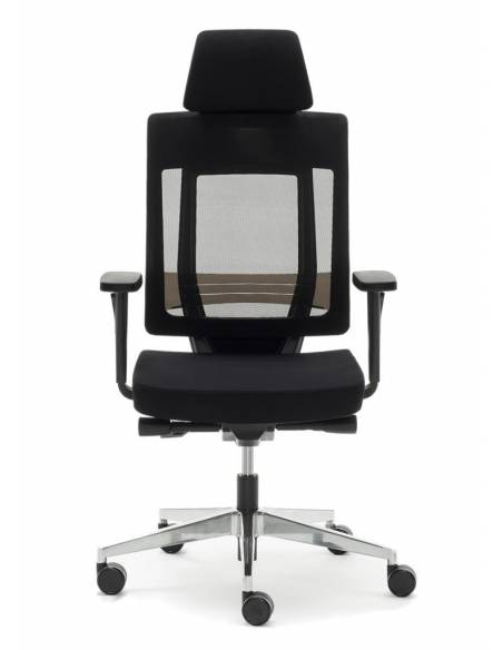 Silla Operativa Ergonómica Montreal negra