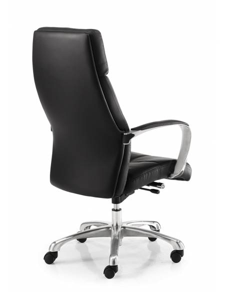 Sillón Direccional Dublin negro de espaldas