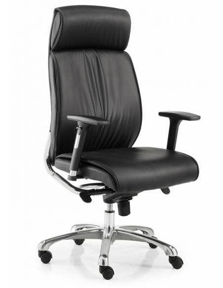 Sillón operativo Moscu alto negro