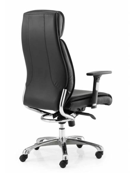 Sillón operativo Moscu alto negro