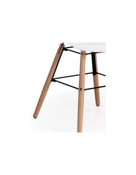 Silla de confidente Riga fija blanca