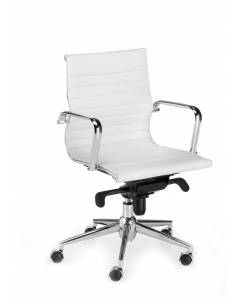 Silla Direccional Londres respaldo bajo blanca