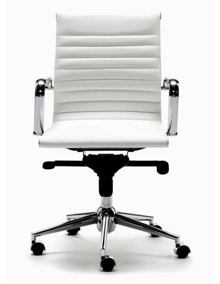 Silla Direccional Londres respaldo bajo blanca