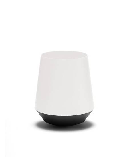 Papelera de reciclaje Biel blanca