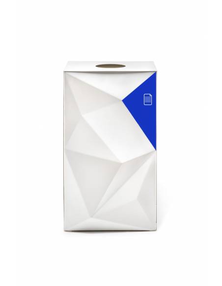 Papelera de reciclaje Vevey azul