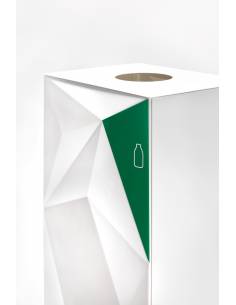Papelera de reciclaje Vevey azul 2
