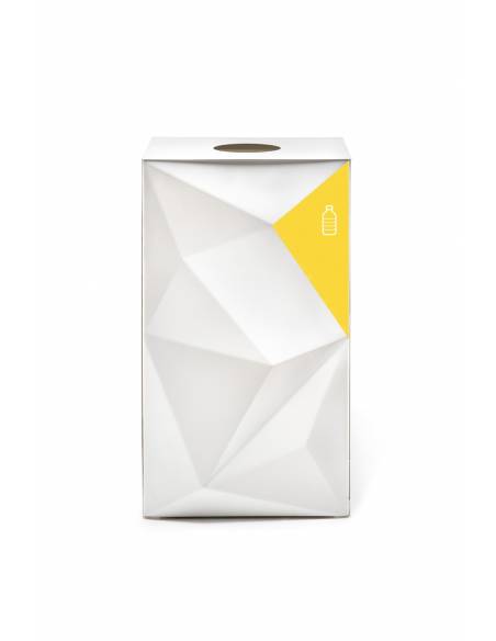 Papelera de reciclaje Vevey amarillo