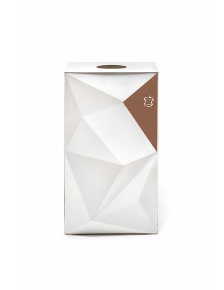 Papelera de reciclaje Vevey marrón