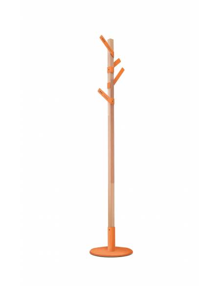 Perchero Siena con perchas indicadoras naranja