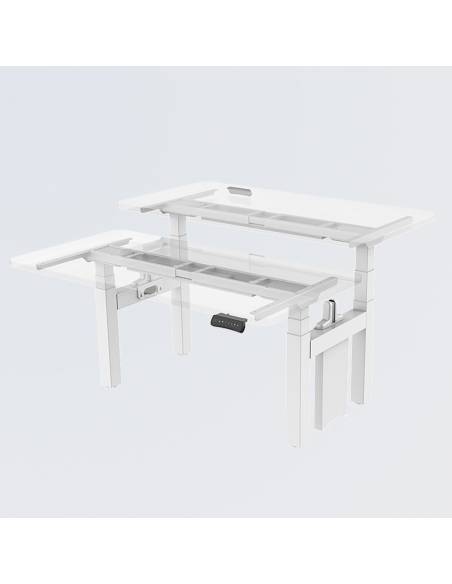 Bench Doble Elevable - Estructura Plata