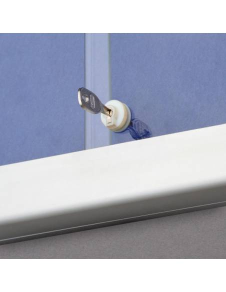 Vitrina - Puerta Corredera - Moqueta Azul