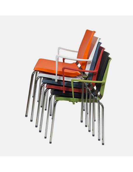 Silla Propileno Atenea Sin Brazos - Estructura de Grafito