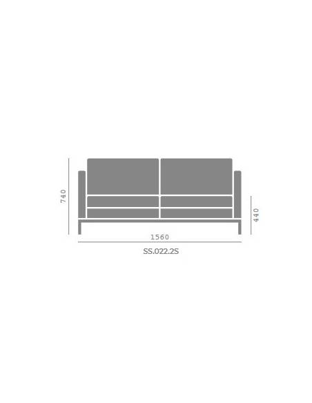 SS022 - Sofá 2 Plazas