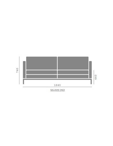 SS022 - Sofá 2 Plazas Grandes