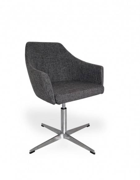 Silla Contract Kaira con base de aluminio pulido