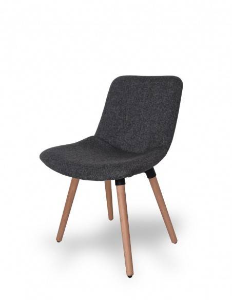 Silla Contract Valkiria L con base de madera-1